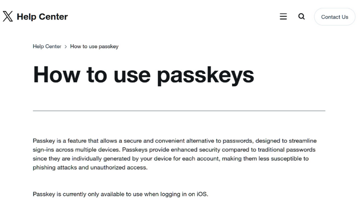 山海关苹果维修店铺分享iOS用户如何通过通行密钥(Passkey)登录 